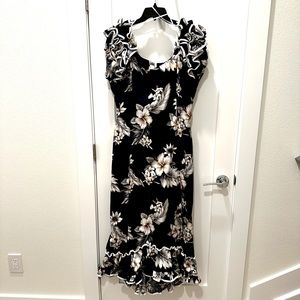 Hawaiian Ruffle Sleeve Muumuu